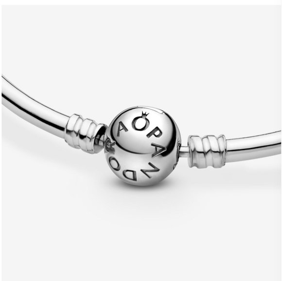 Pandora Moments Sterling Bangle Bracelet - Picture 2 of 8